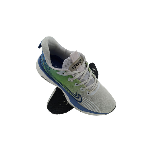 TEKKER TKR-3 WHITE/C.GREEN MENS LACEUP SPORTS SHOE
