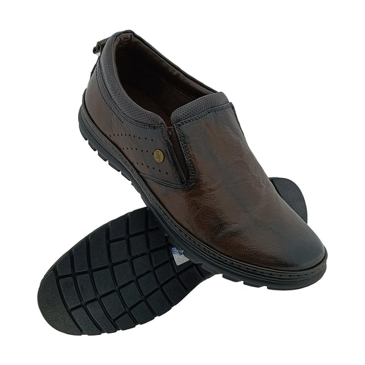 BUCKAROO 5-51541R BROWN MENS CASUEL SLIPON SHOE