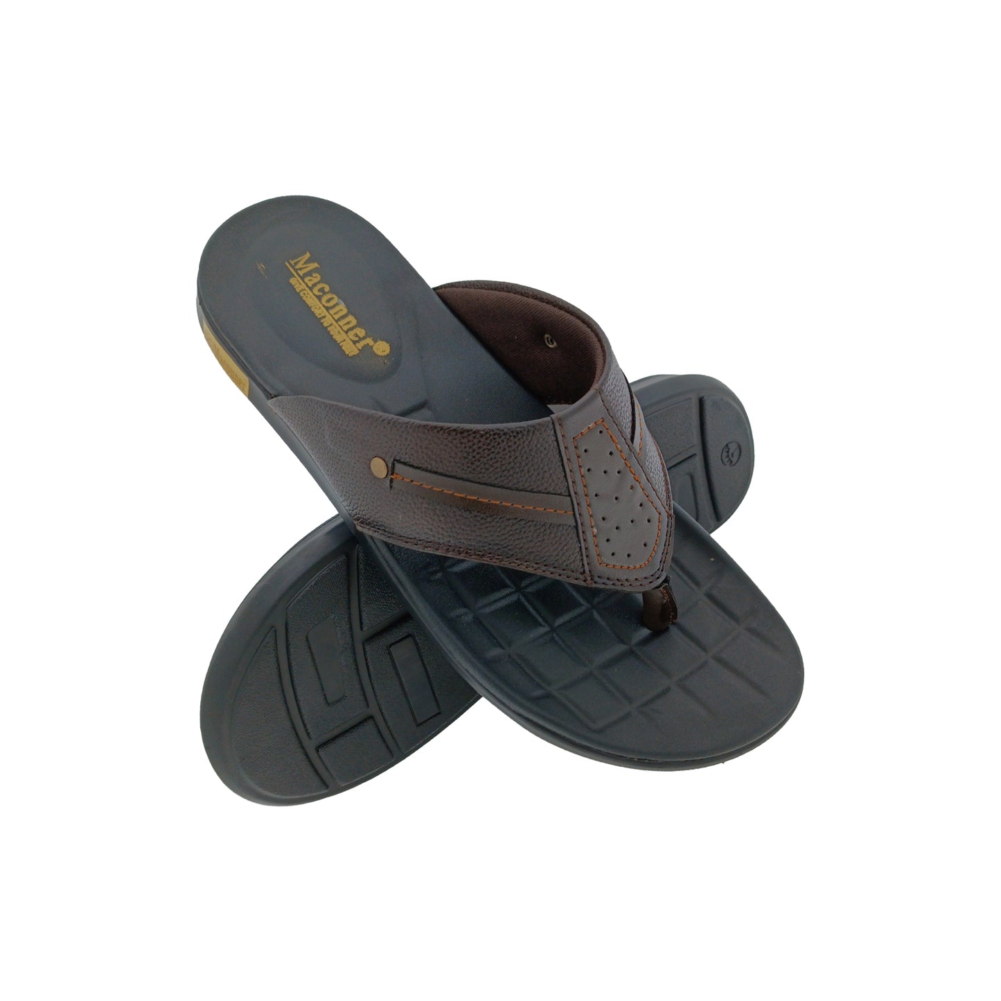 MACONNER 4205 BROWN MENS V-BELT CHAPPAL