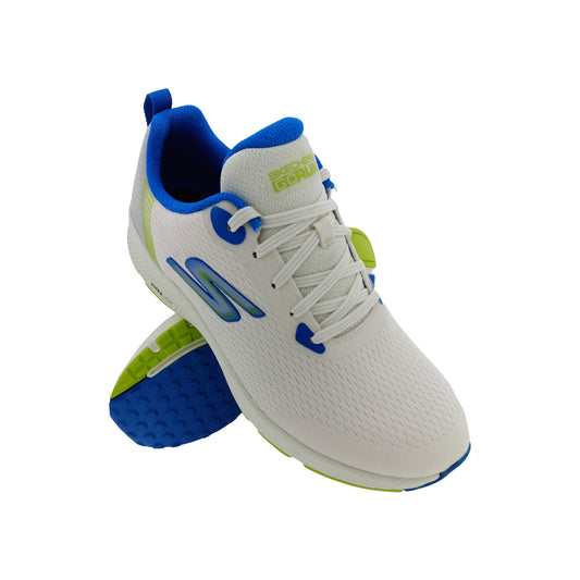 SKECHERS 894307 WHITE/LIME MENS LACEUP SPORTS SHOE