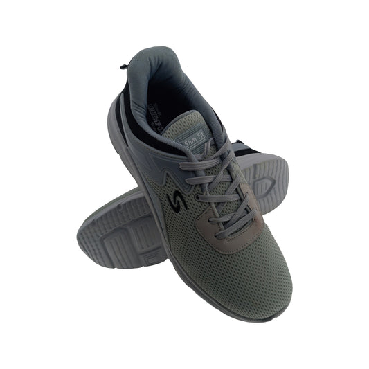 SLIM-FIT CALCTITO-22 L.GREY MENS LACEUP SPORTS SHOES