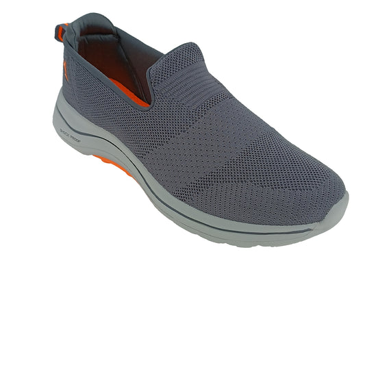ABROS ASSG0119G D.GREY/ORANGE MENS SLIPON MENS SPORTS SHOE
