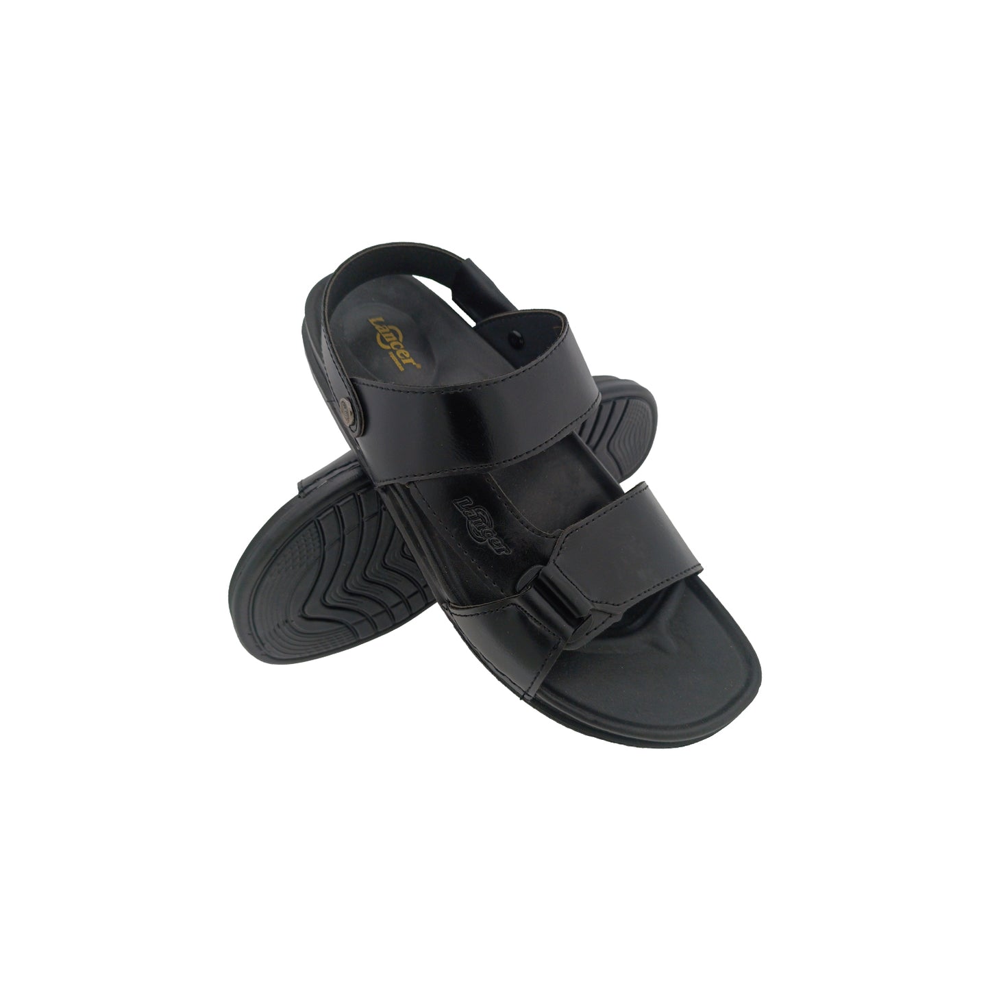 LANCER LUXE-101 BLACK MENS SANDAL