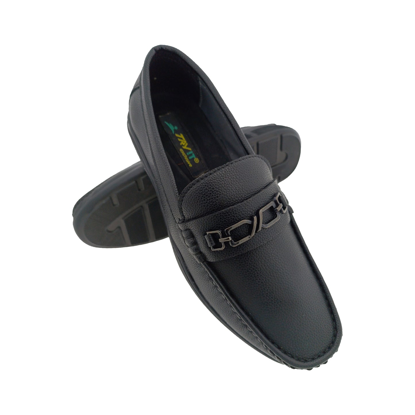 TRYIT 503 BLACK MENS BOADER LOAFER
