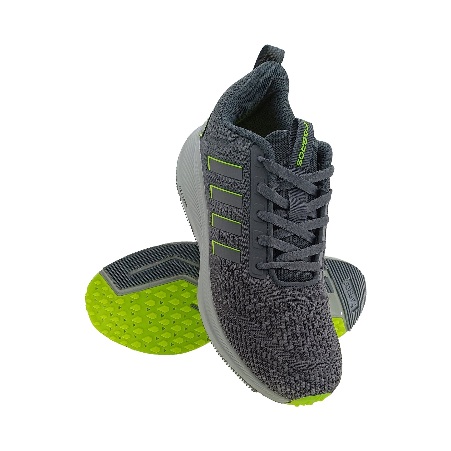 ABROS ASSG1306 LACEUP D.GREY/F.GREEN MENS SPORTS SHOE