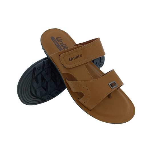 UNILITE FUNKY-10 TAN MENS CHAPPAL