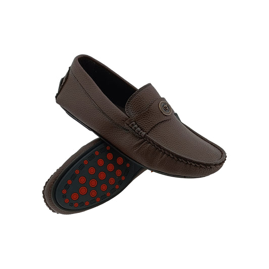 WALKERS ST48 BROWN MENS BORDER LOAFER