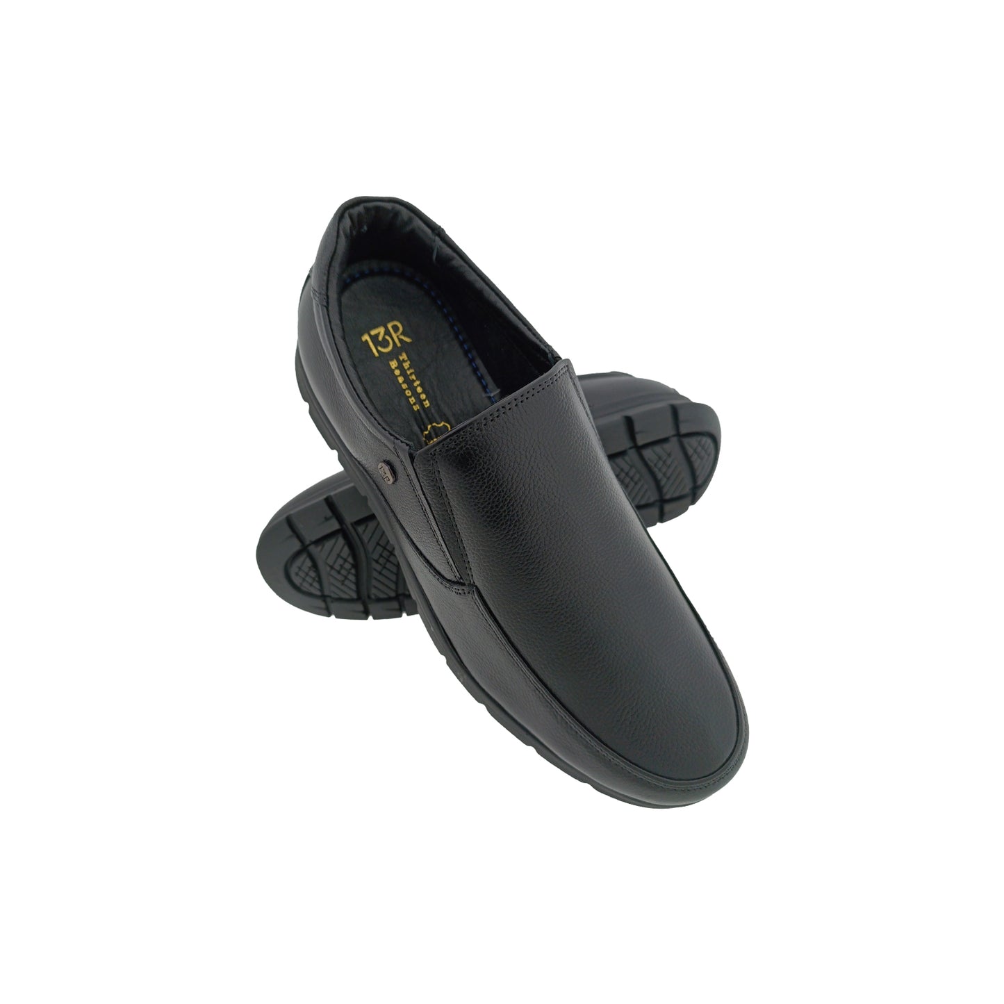 13REASONS L-701 BLACK MENS SLIPON SHOE