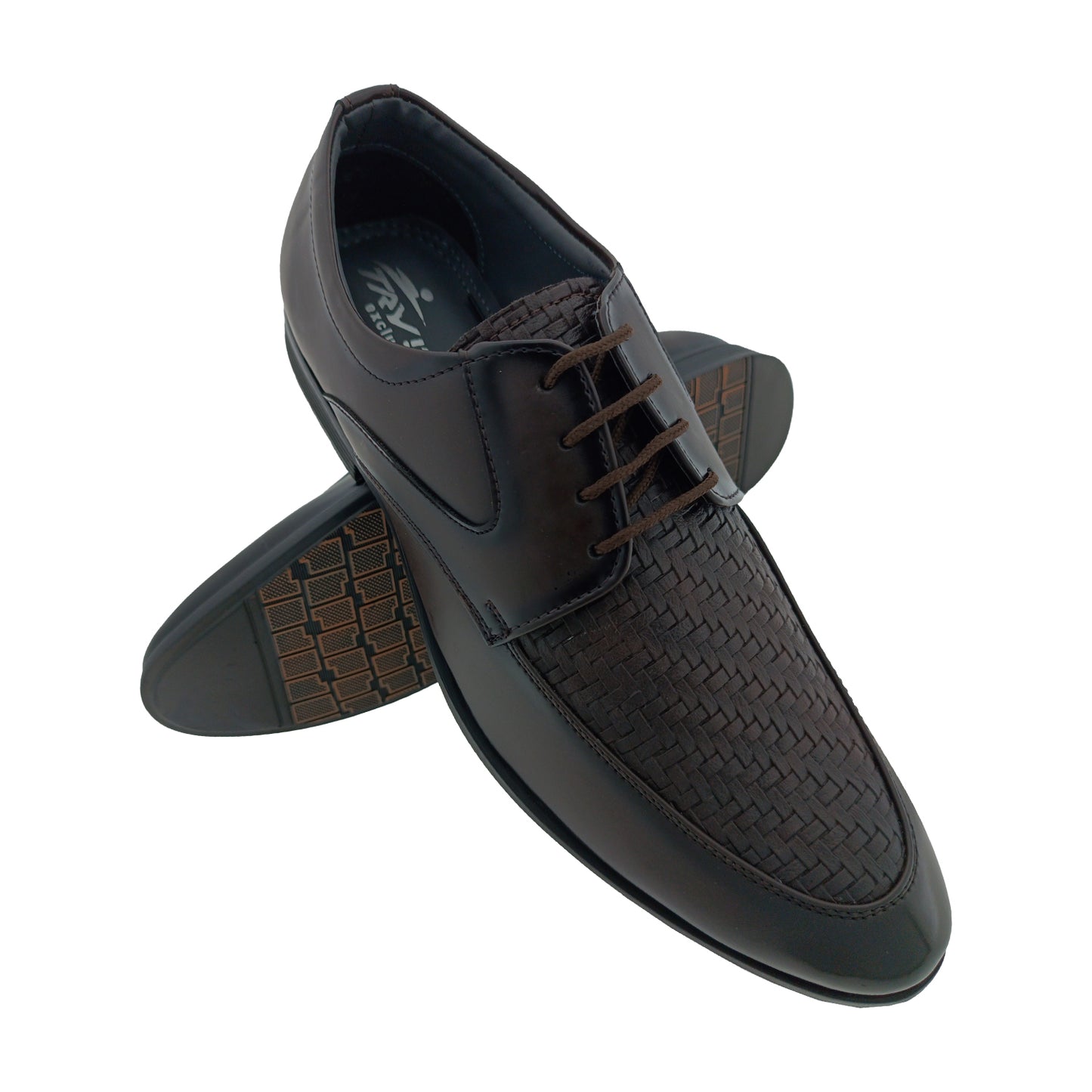 TRYIT 3677 BROWN MENS LACEUP SHOE