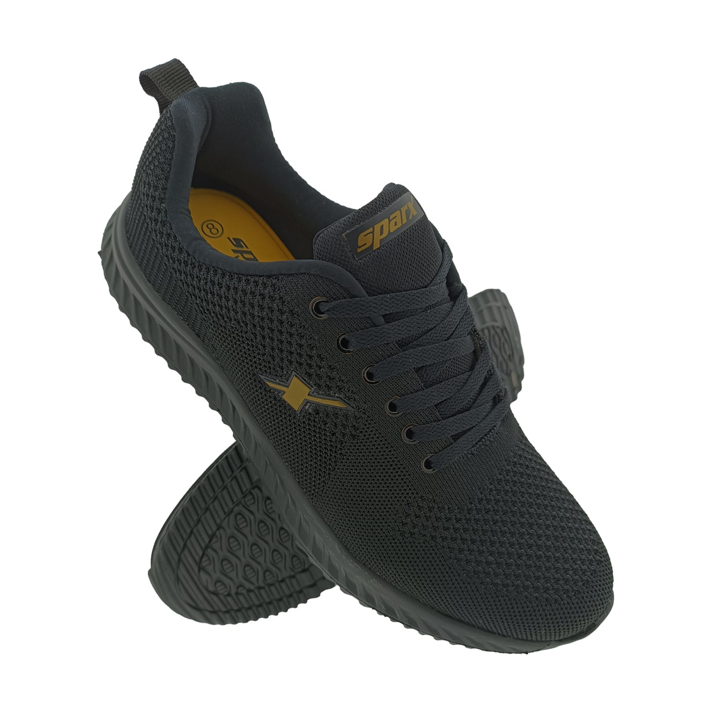 SPARX SM 722 BLACK/GOLD MEN'S SPORT SHOE