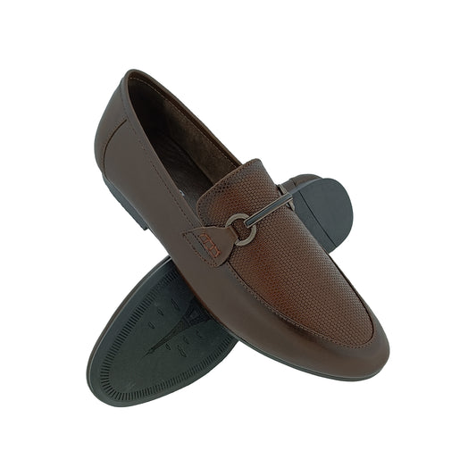 SKINZ 59009 BROWN MENS BORDER LOAFER