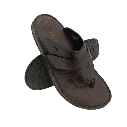 PIERRE CARDIN PC1073 BROWN MENS V-BELT CHAPPAL