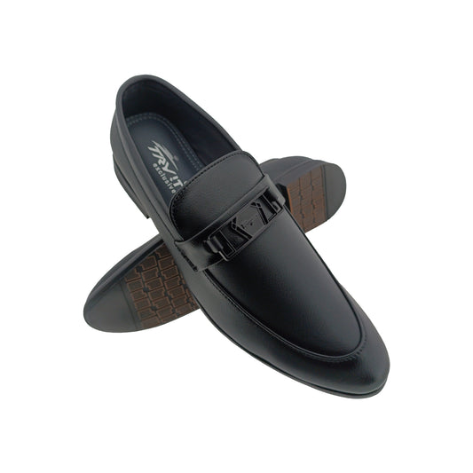 TRYIT 3649 BLACK MENS POINT LOAFER