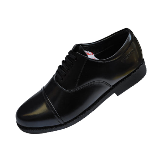 VALENTINO MEN'S LEATHER POLICE SHOE BLACK