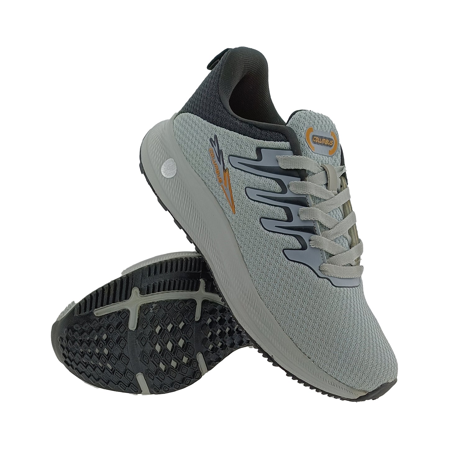COLUMBUS SHELL L.GREY/BLACK MENS LACEUP SPORTS SHOE