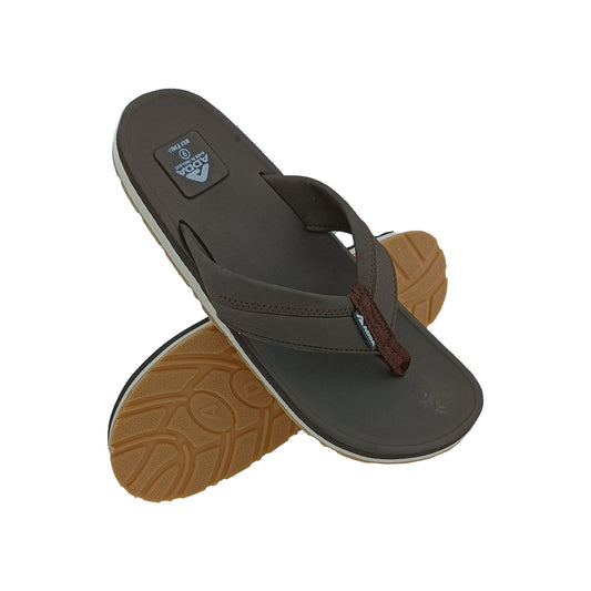 ADDA JAMES-1 BROWN MENS V-BELT SLIPPES