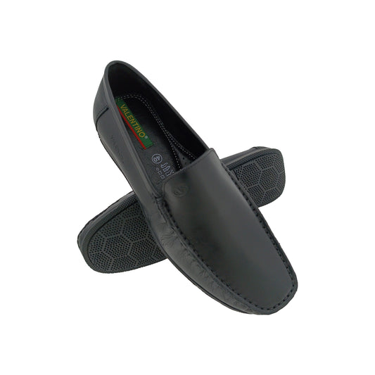 VALENTINO V-CLASS-01 BLACK MENS BOADER LOAFER