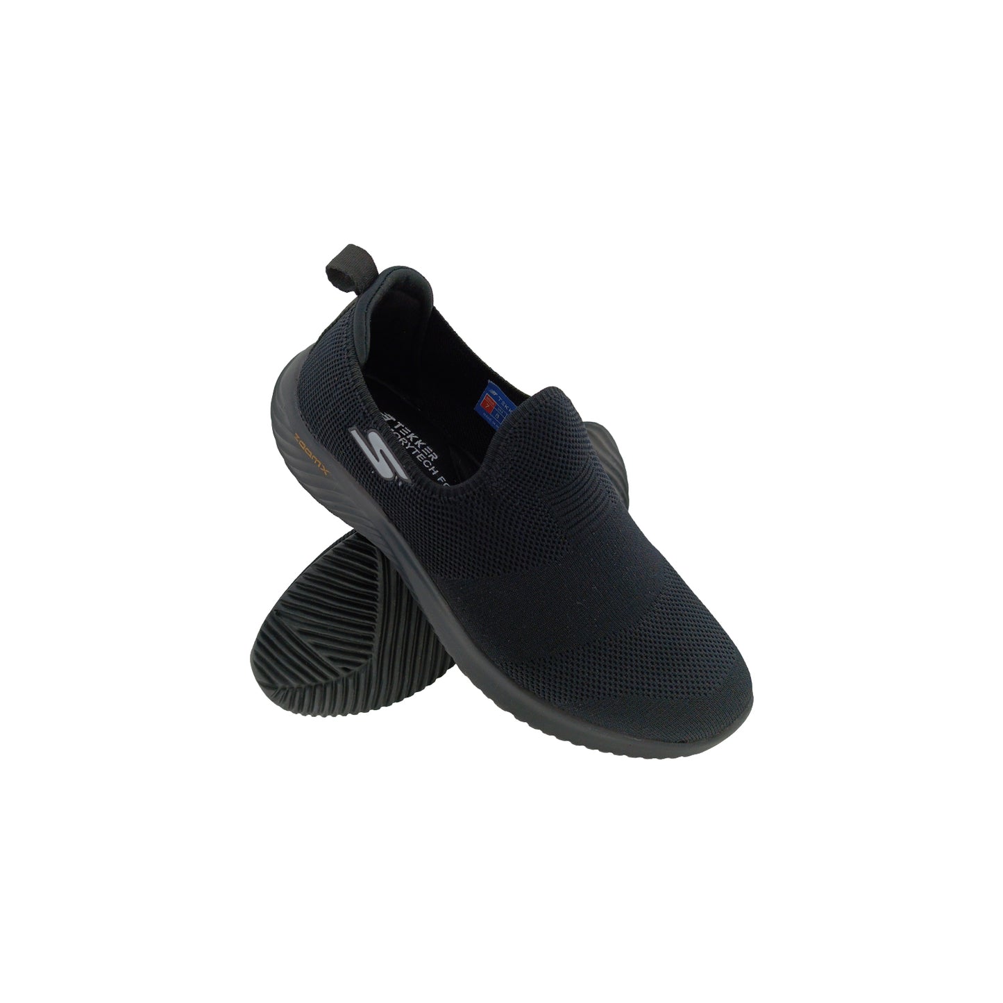 TEKKER POLO-1 BLACK MENS SLIPON SPORTS SHOE