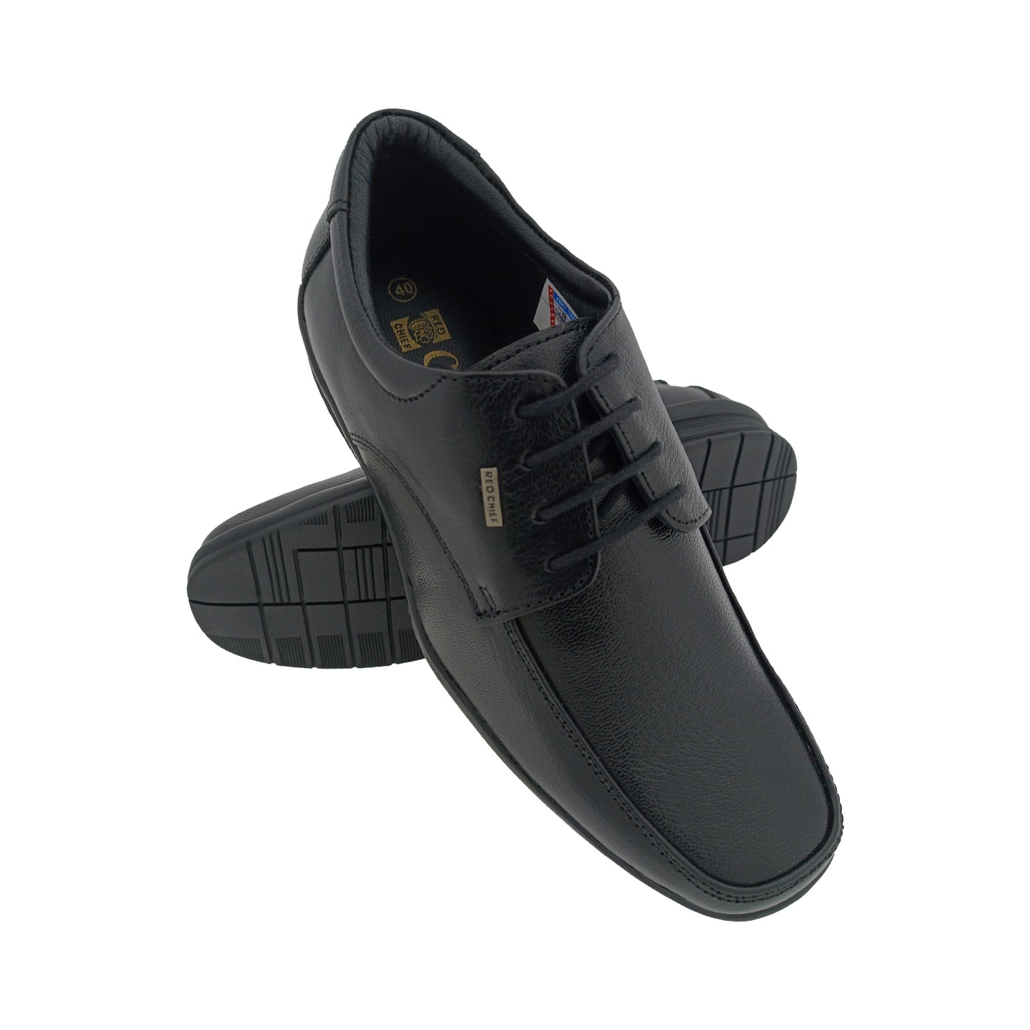 RED CHIEF RC1227 BLACK MENS LACEUP SHOE