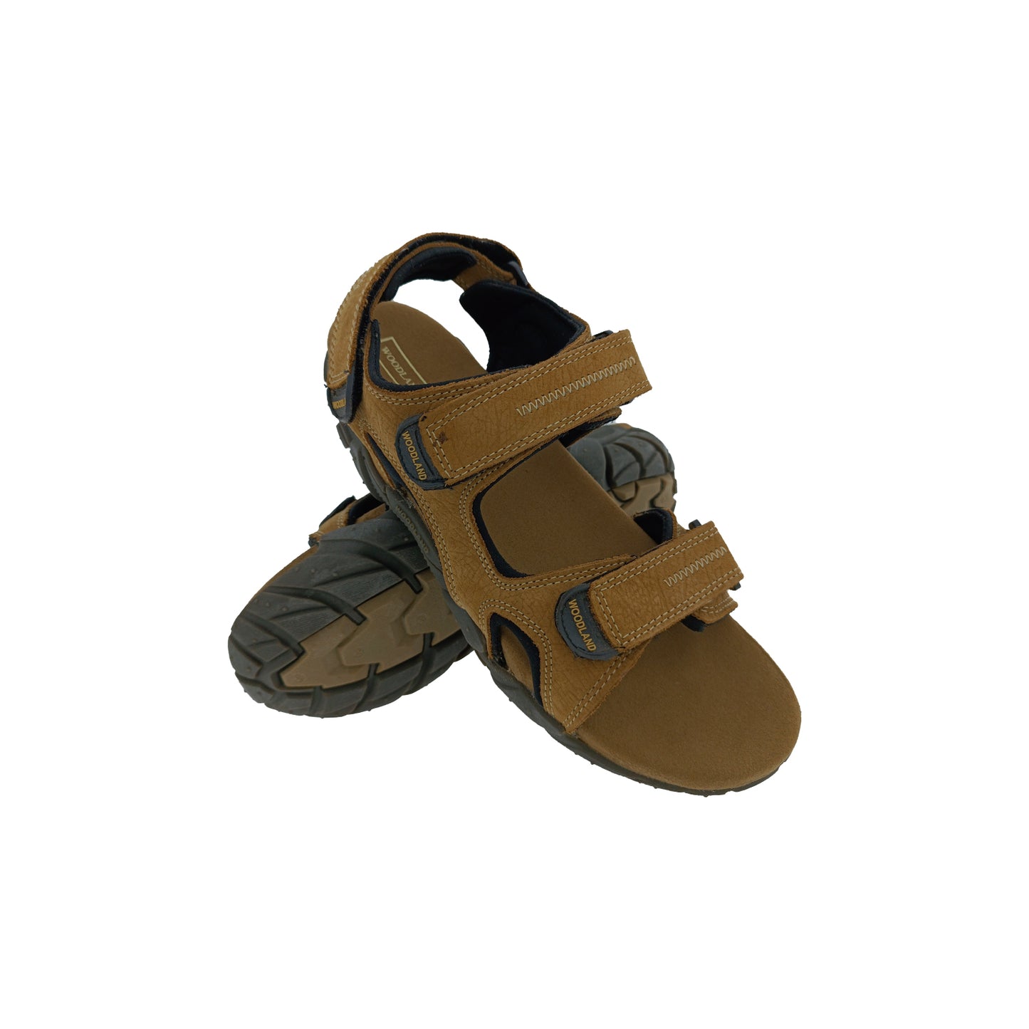WOODLAND 3250119NW CAMEL MENS LATHER SANDAL