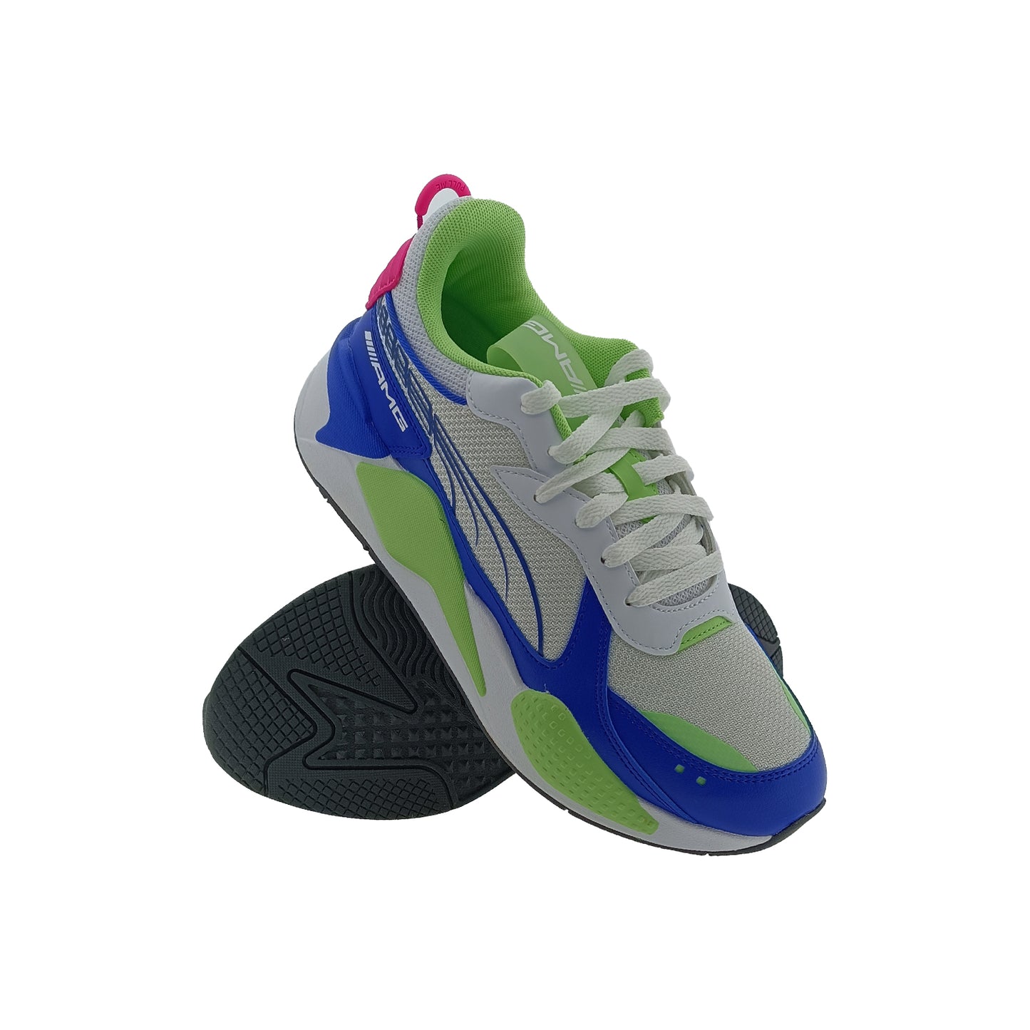 PUMA 30764801 WHITE/BLUE MENS LACE UP SPORTS SHOE