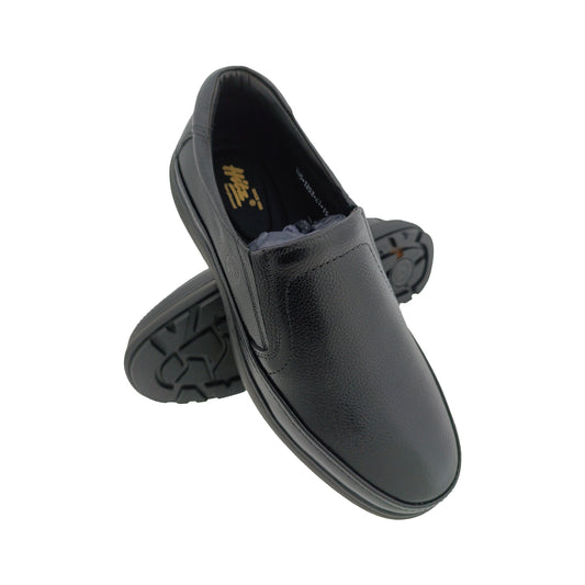 HITZ 1252 BLACK MENS CASUEL SLIPON SHOE