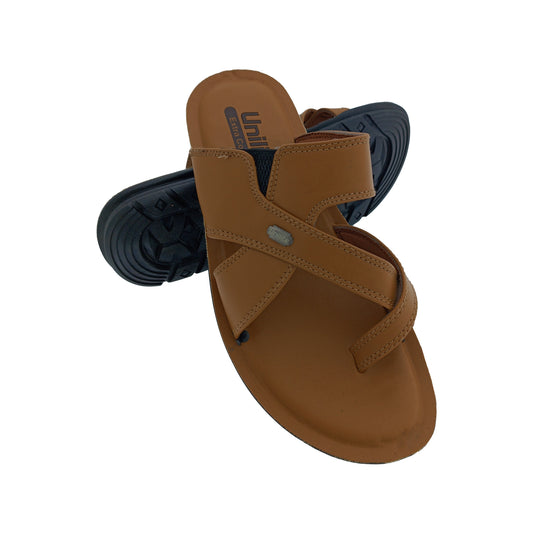 UNILITE FUNKY-03 TAN MENS CHAPPAL