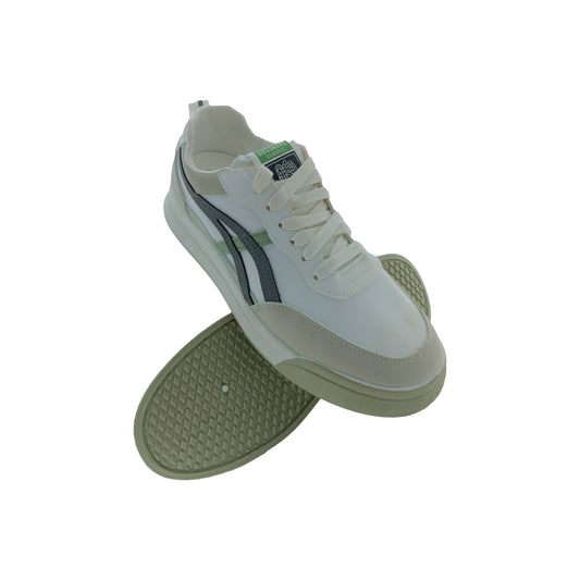 RUNNER HP-562 WHITE/GREY MENS LACEUP SNEAKERS