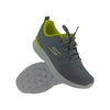 SKECHERS 894167ID GREY/YELLOW LACEUP MENS SPORTS SHOE