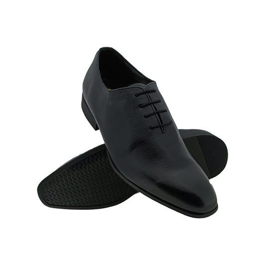 HITZ 1807 BLACK MENS LACE UP LETHER SHOE