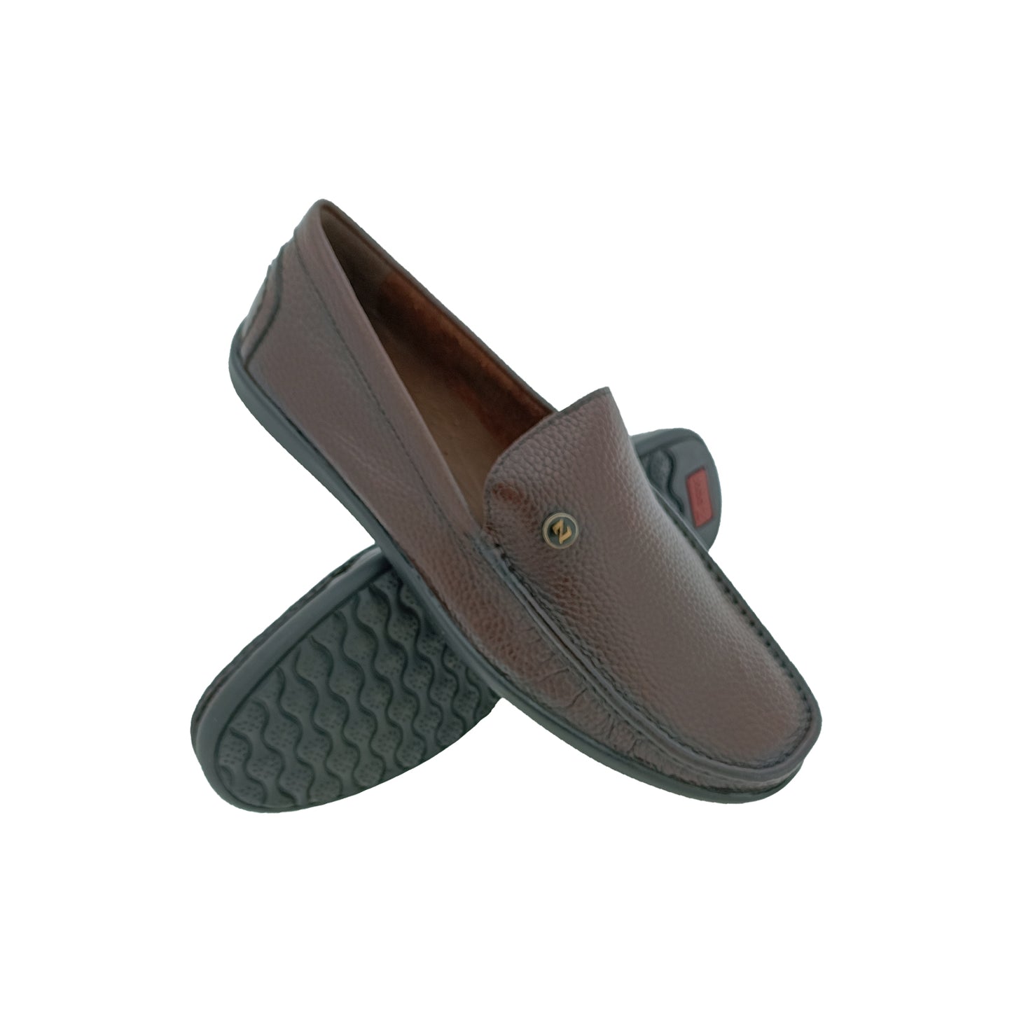 ZOOM D1315 BROWN MENS BOADER LOAFER