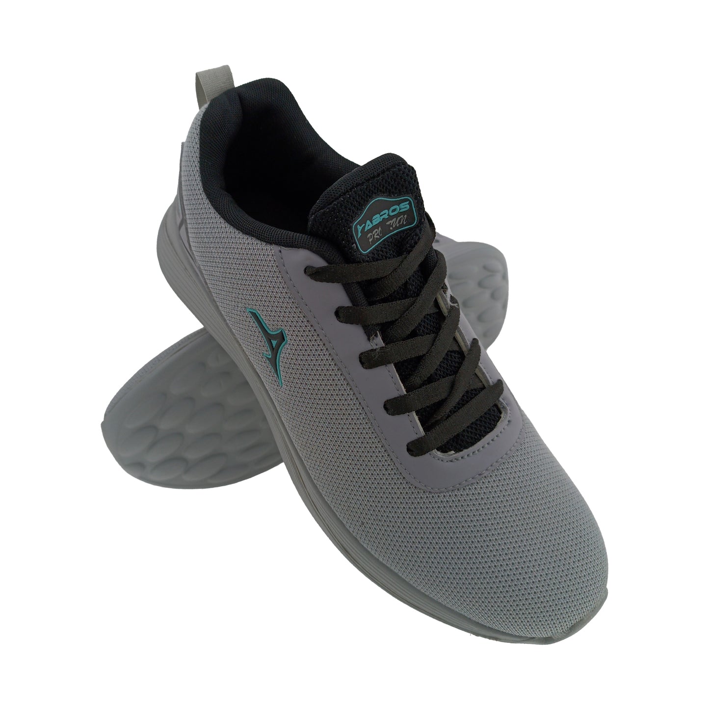 ABROS ASSG1542 L.GREY/BLACK MENS LACEUP SPORTS SHOE