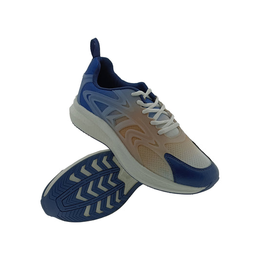 TRACER BRACE-2071 WHITE/BLUE MENS LACEUP SPORTS SHOE