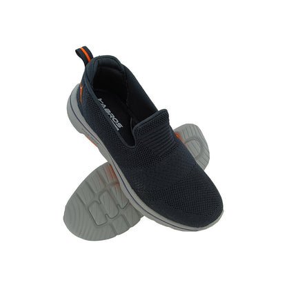 ABROS ASSG0119G BLACK/ORANGE MENS SLIPON SPORTS SHOE