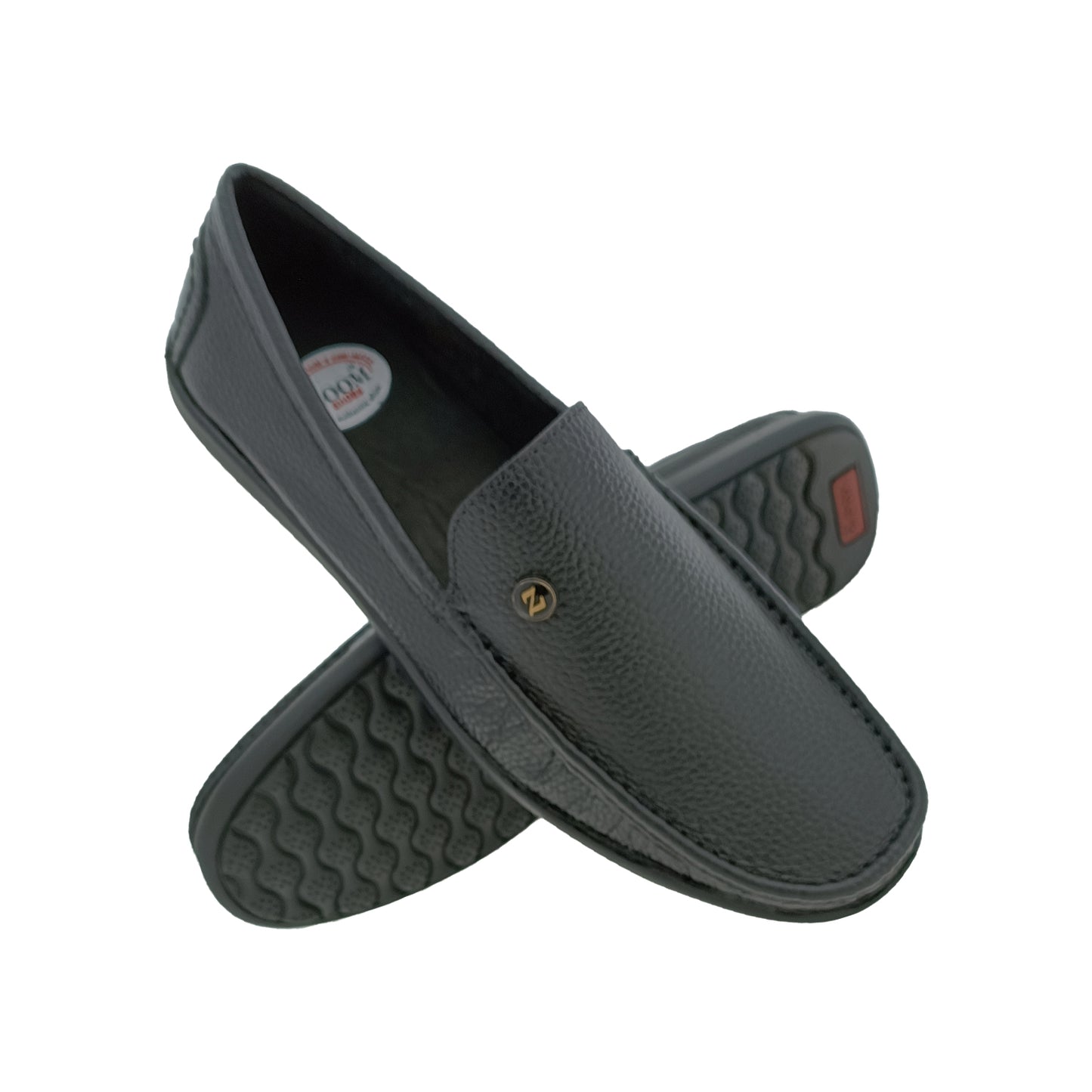 ZOOM D1315 BLACK MENS BOADER LOAFER