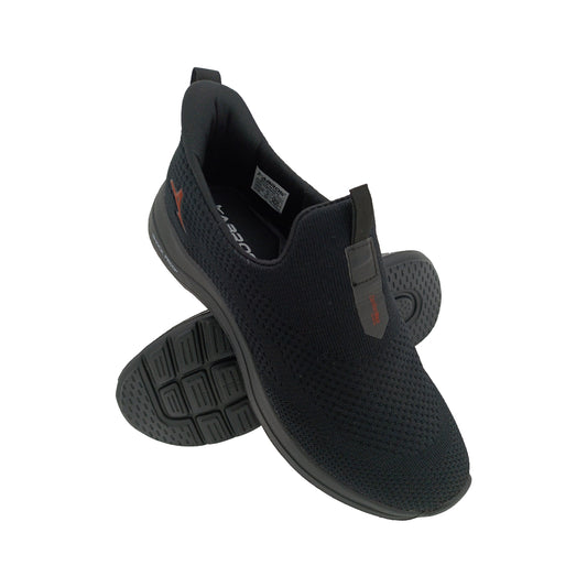 ABROS ASSG1602 BLACK MENS SLIPON SPORTS SHOE
