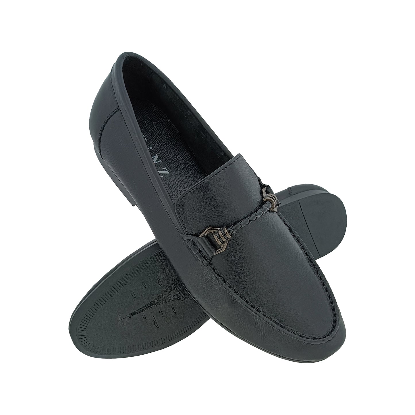 SKINZ 59000 BLACK MENS BODER LOAFER