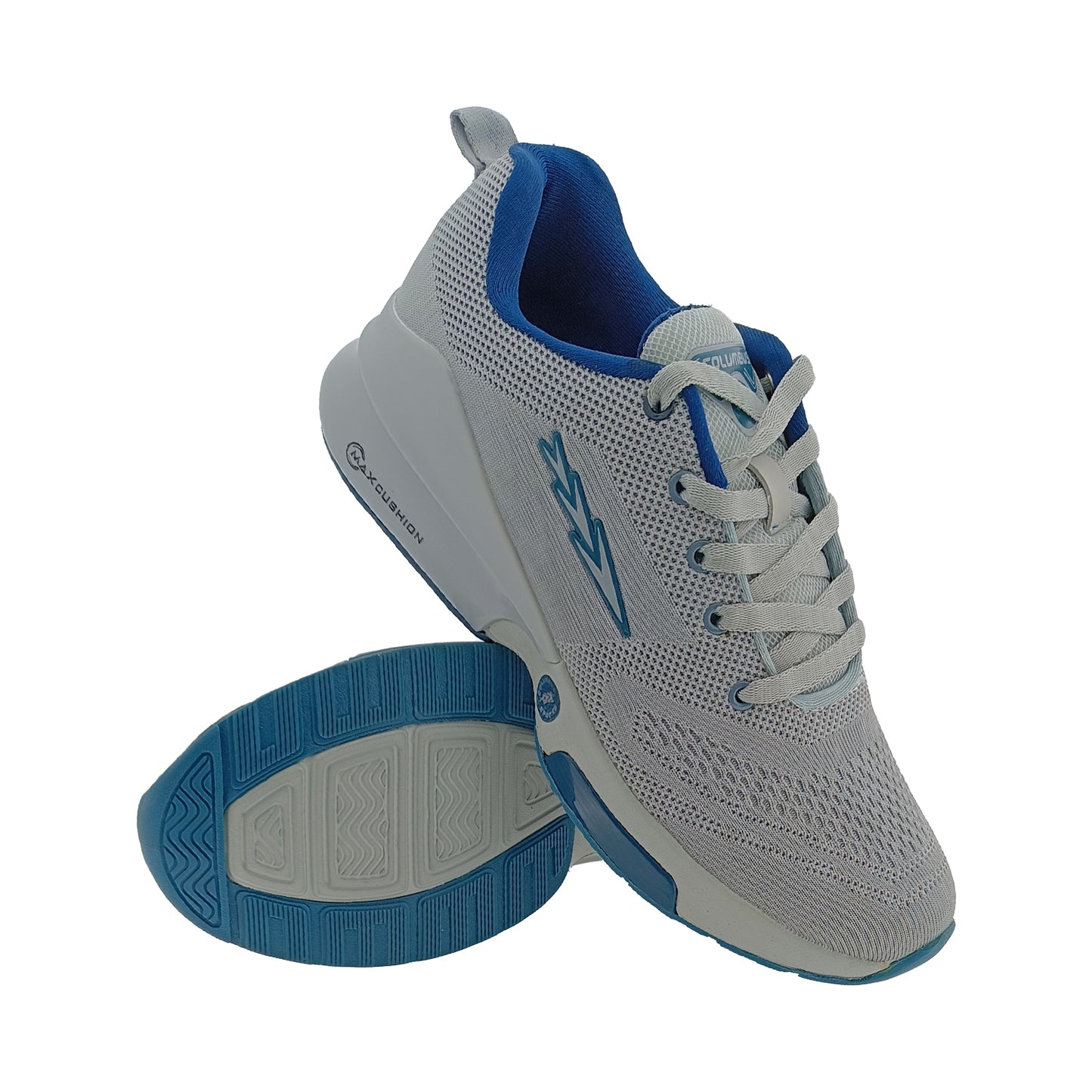 COLUMBUS ULTRA L.GREY/T.BLUE MENS LACEUP SPORTS SHOE