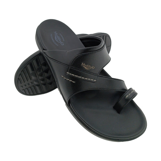MEDIFEET MFR1571 BLACK MENS CHAPPAL