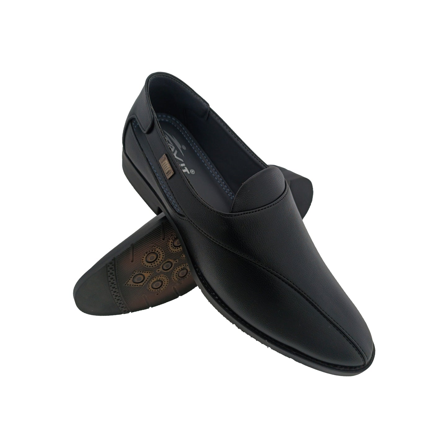 TRYIT 3819 BLACK MENS TRADITIONAL SANDAL