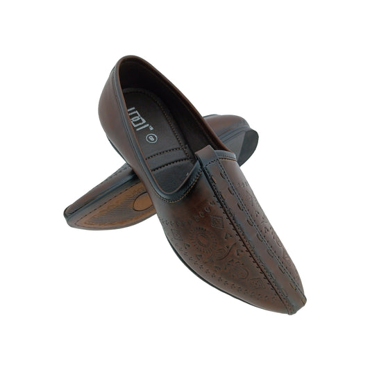 IDDI MOJ-4 BROWN MENS TRADITIONAL MOJARI