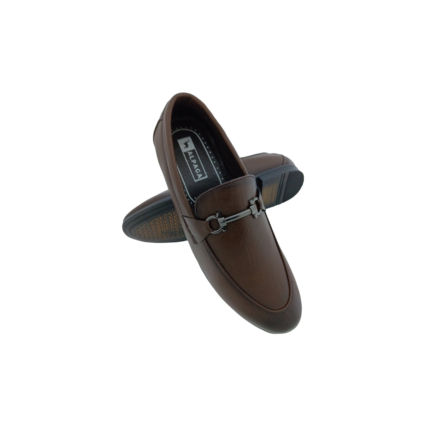 ALPAGA ZARA-02 BROWN MENS POINT LOAFER
