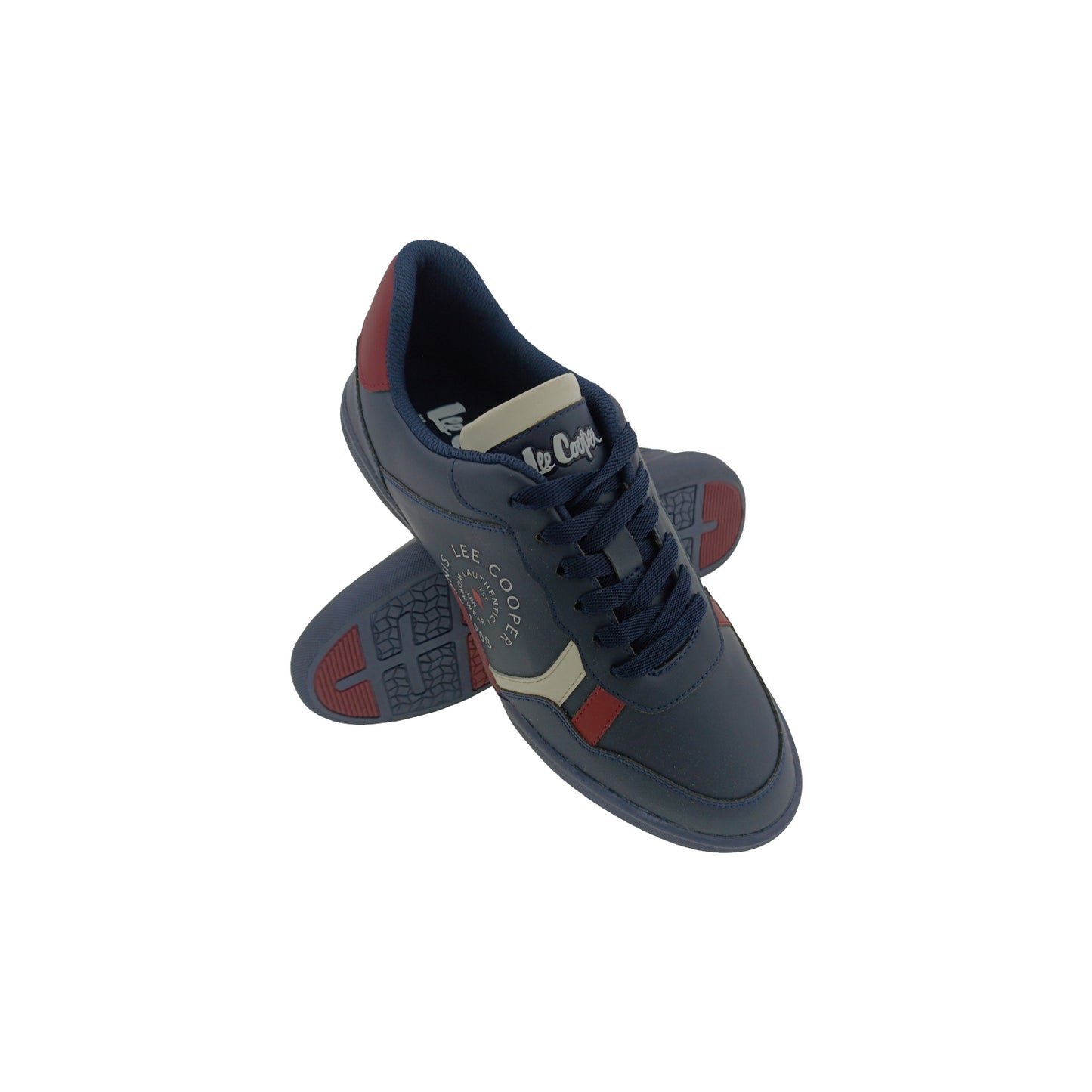LEE COOPER LC8091A BLUE/RED MENS LACEUP SPORTS SHOE