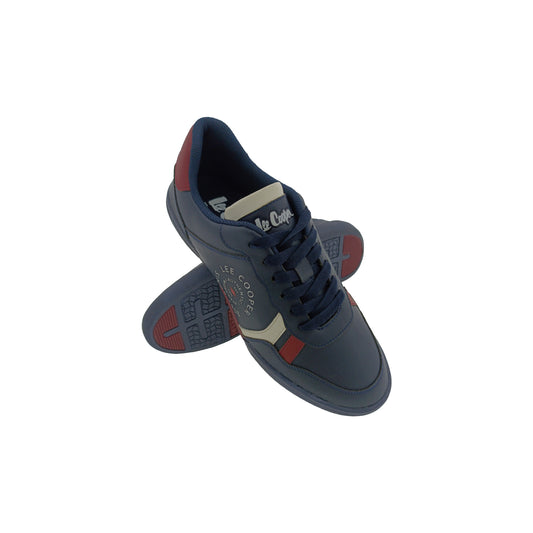 LEE COOPER LC8091A BLUE/RED MENS LACEUP SPORTS SHOE