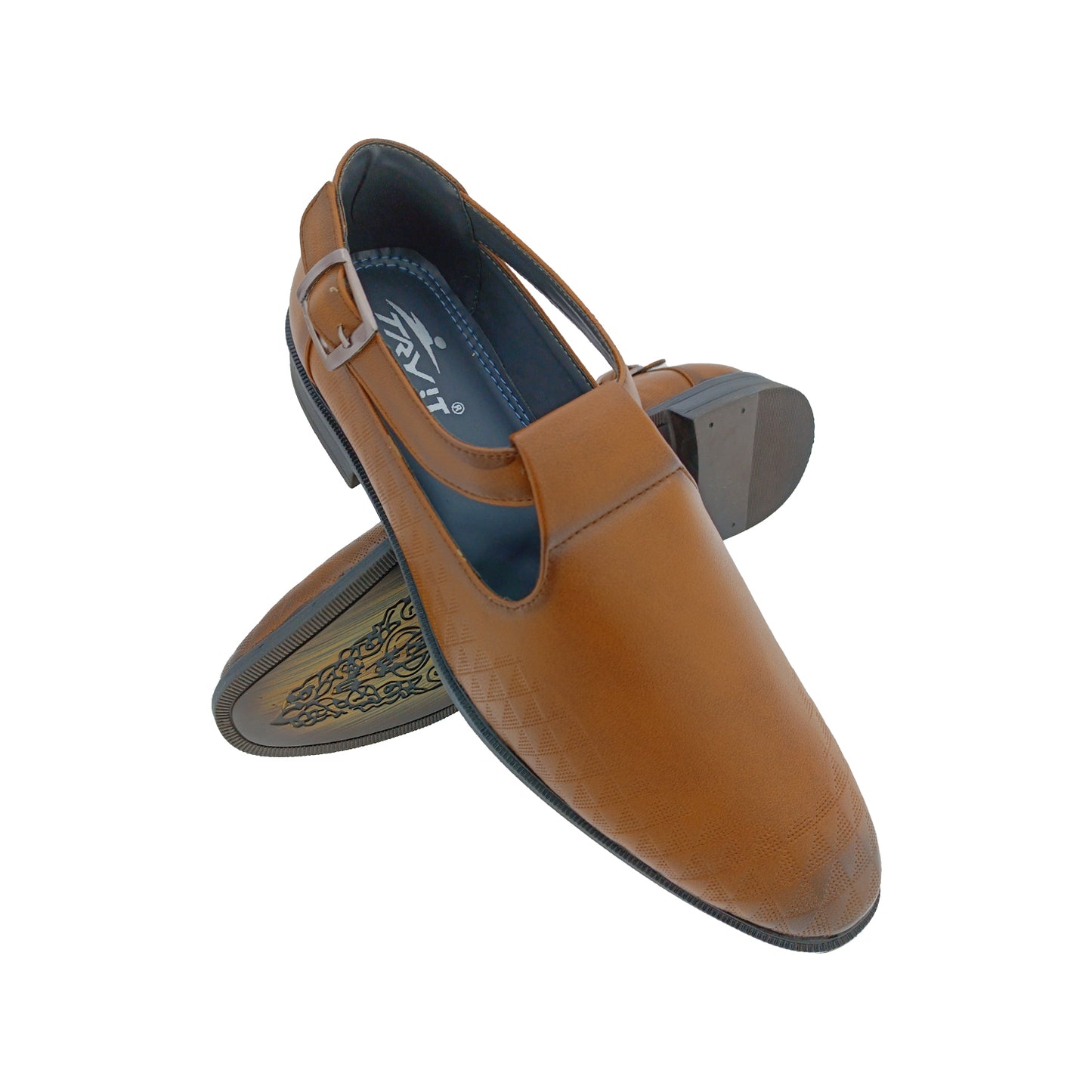 TRYIT 1162 TAN MENS TRADITIONAL SANDAL