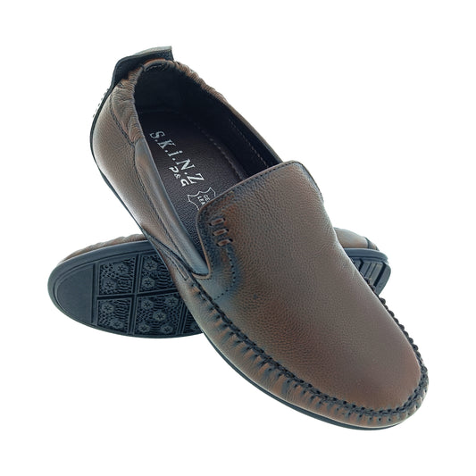 SKINZ 8589 TAN MEN'S LETHER LOAFER