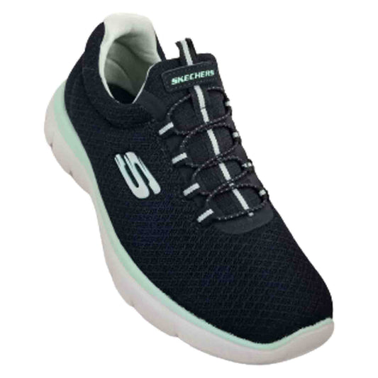 SKECHERS 12980 BLUE/LIME WOMEN SPORT SHOE