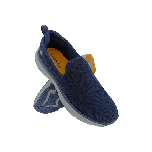 COLUMBUS SPRINTER NAVY/MUSTARD SLIPON SPORTS SHOE