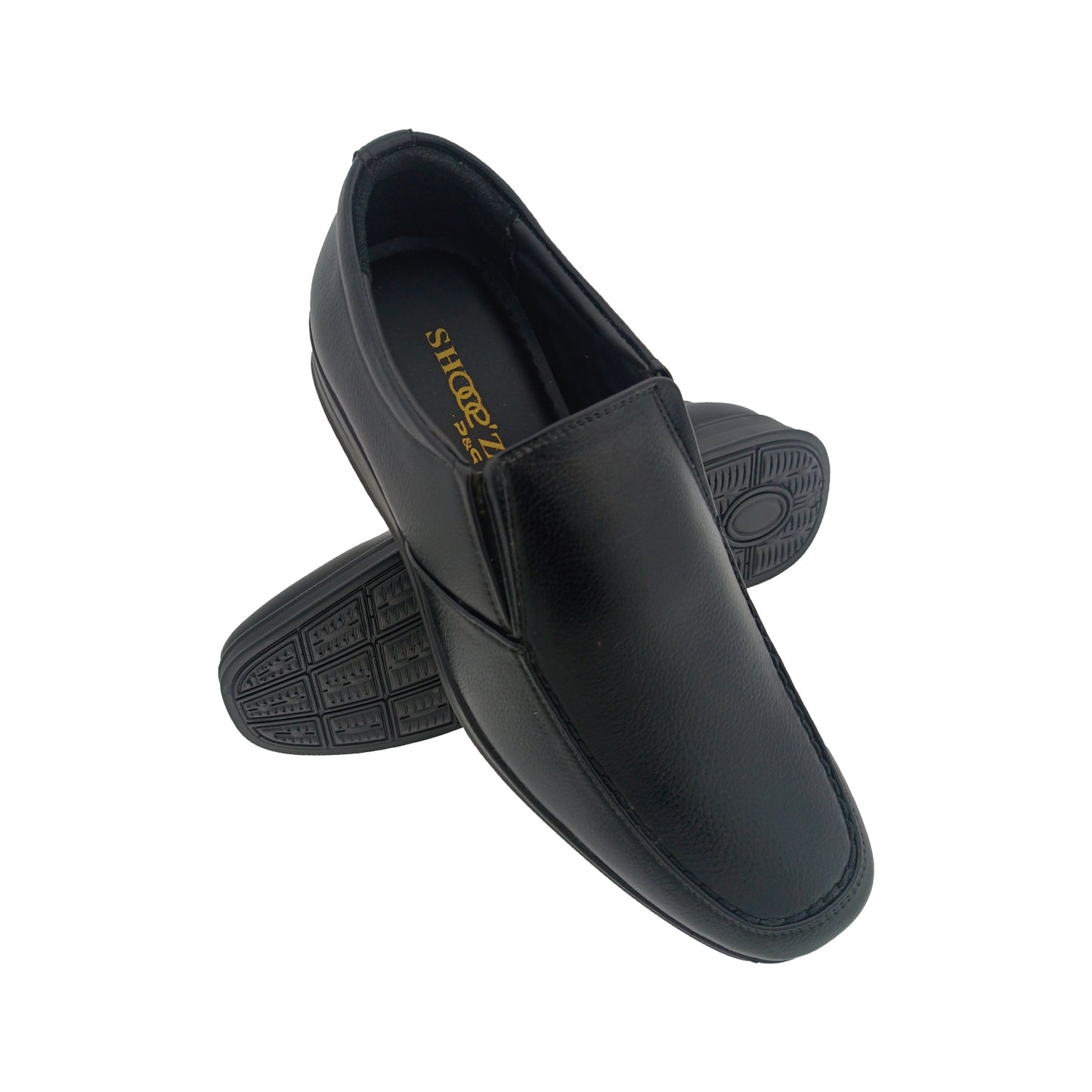 SHOOEZ 32001 BLACK MENS FORMAL SLIPON SHOE