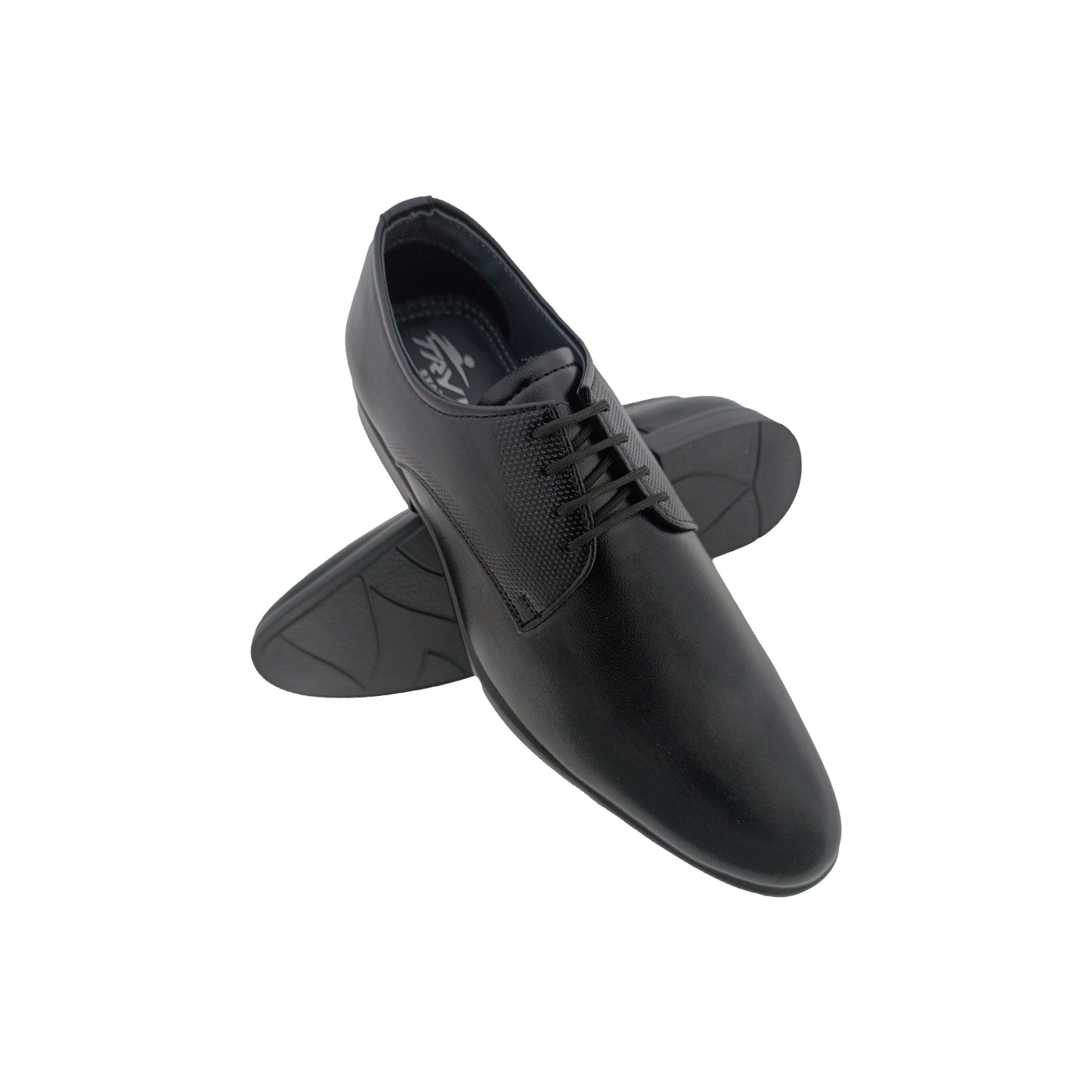 TRYIT 7817 BLACK MENS LACEUP CASUEL SHOE